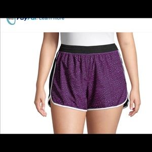 Short de mujer para senderismo , atletismo, color purple y negro talla 1 X y 4 X